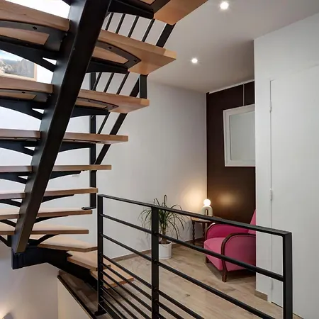 De Charme Moderne, 5 Privees, Et Jardin *